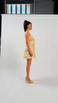 Ruffled Tulle mini dress
