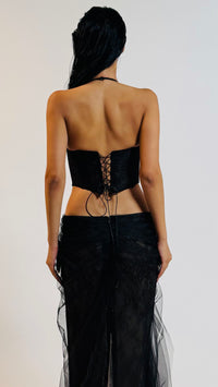 Black V dress