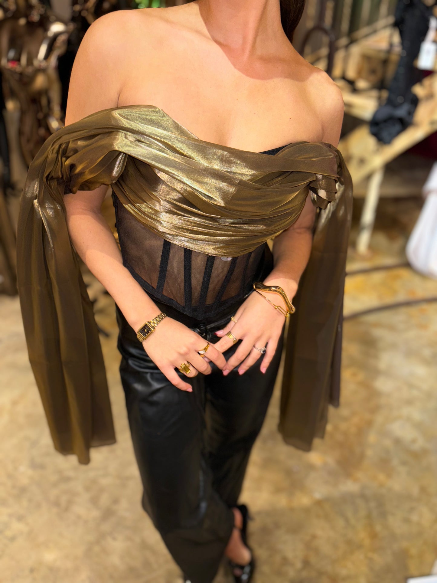 Metallic Corset